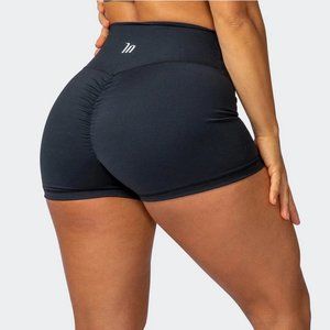💎 Muscle Nation Shorts - Signature Scrunch Booty Shorts - Black